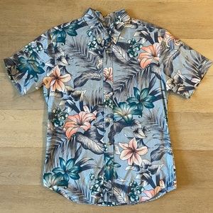 Reyn Spooner Blue Floral Button Down Shirt